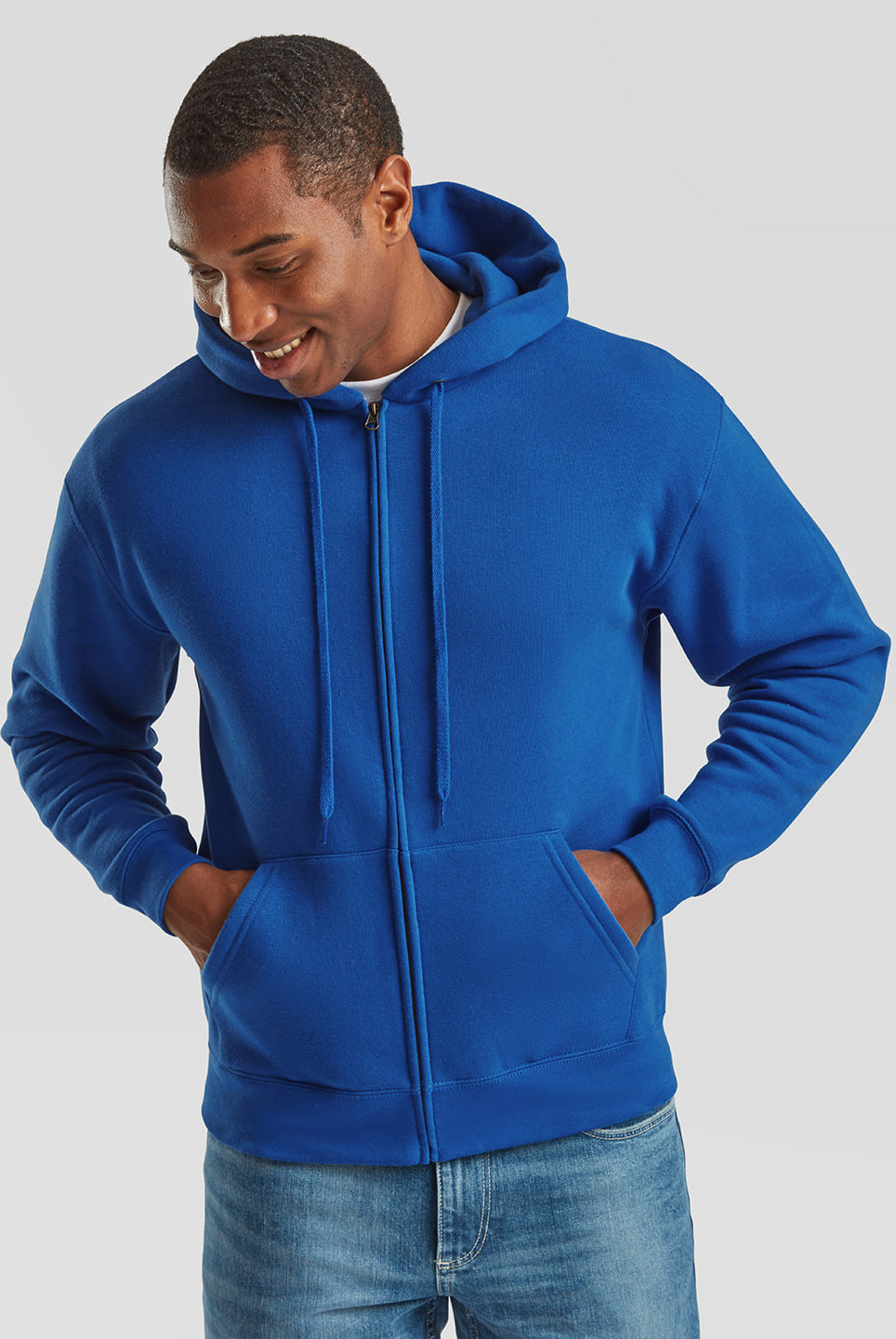 SS822: Premium 70/30 Hooded Sweatshirt Jacket Mens Hoodies Fruit of the Loom