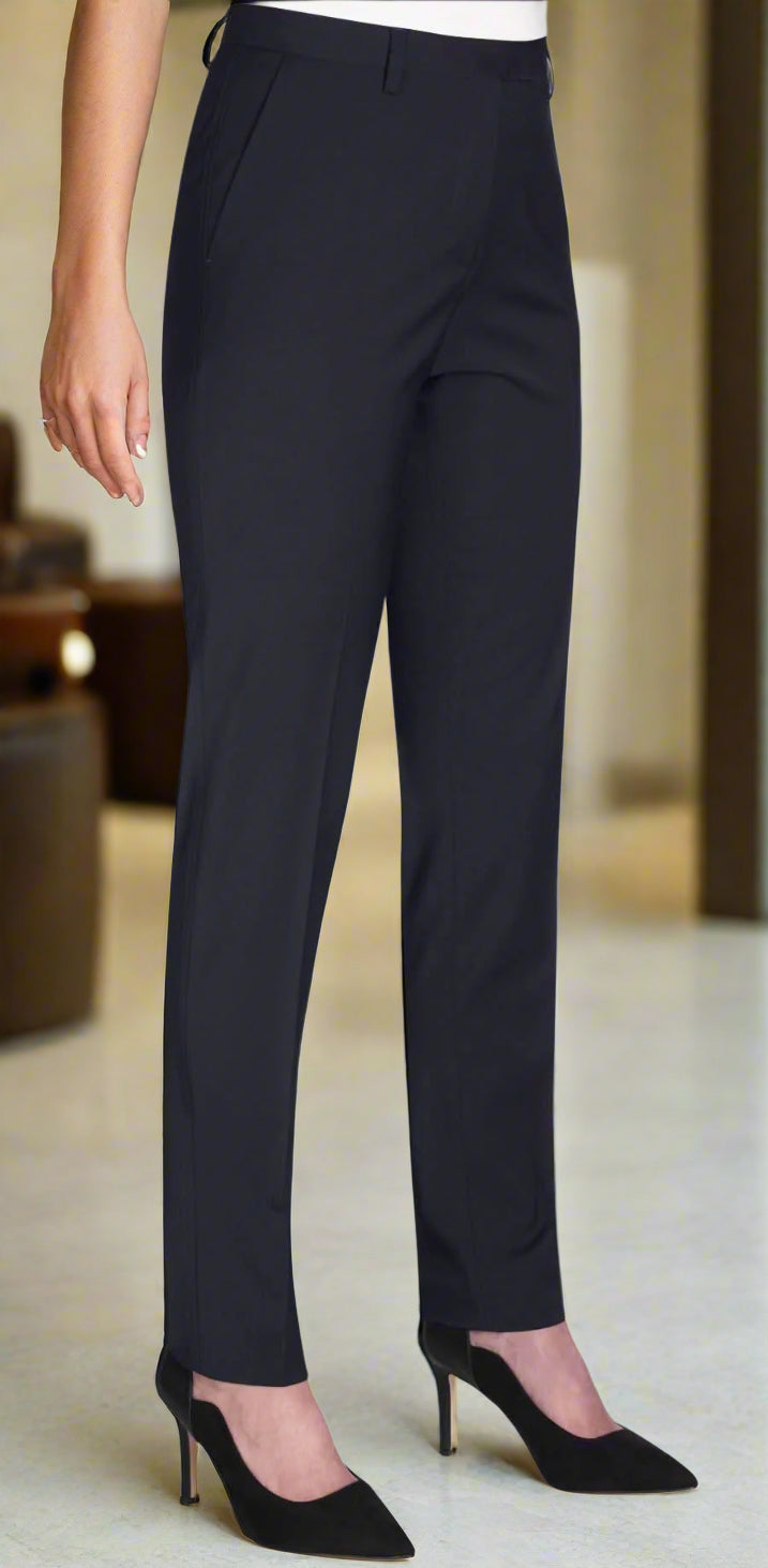 Torino Slim Leg Ladies Suit Trousers Ladies Suit Trouser Brook Taverner Navy 6 Short