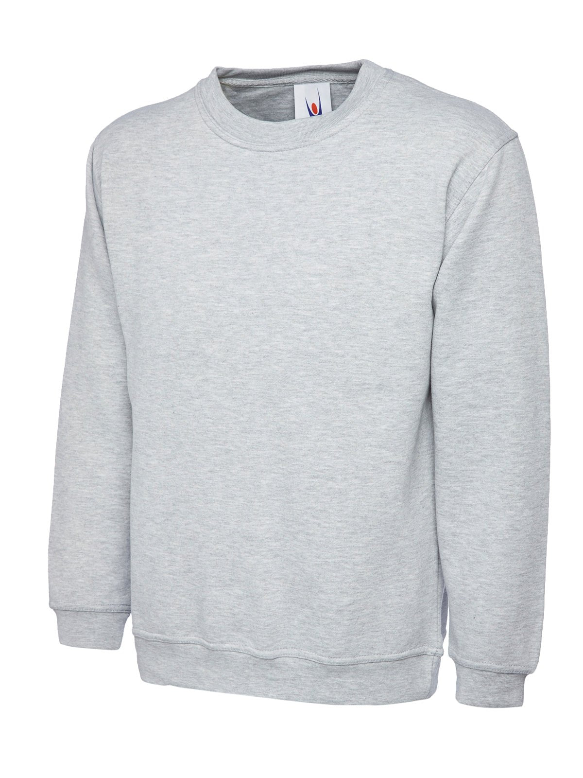 UC203: Unisex Classic Sweatshirt Mens Sweatshirts Uneek Heather Grey XS
