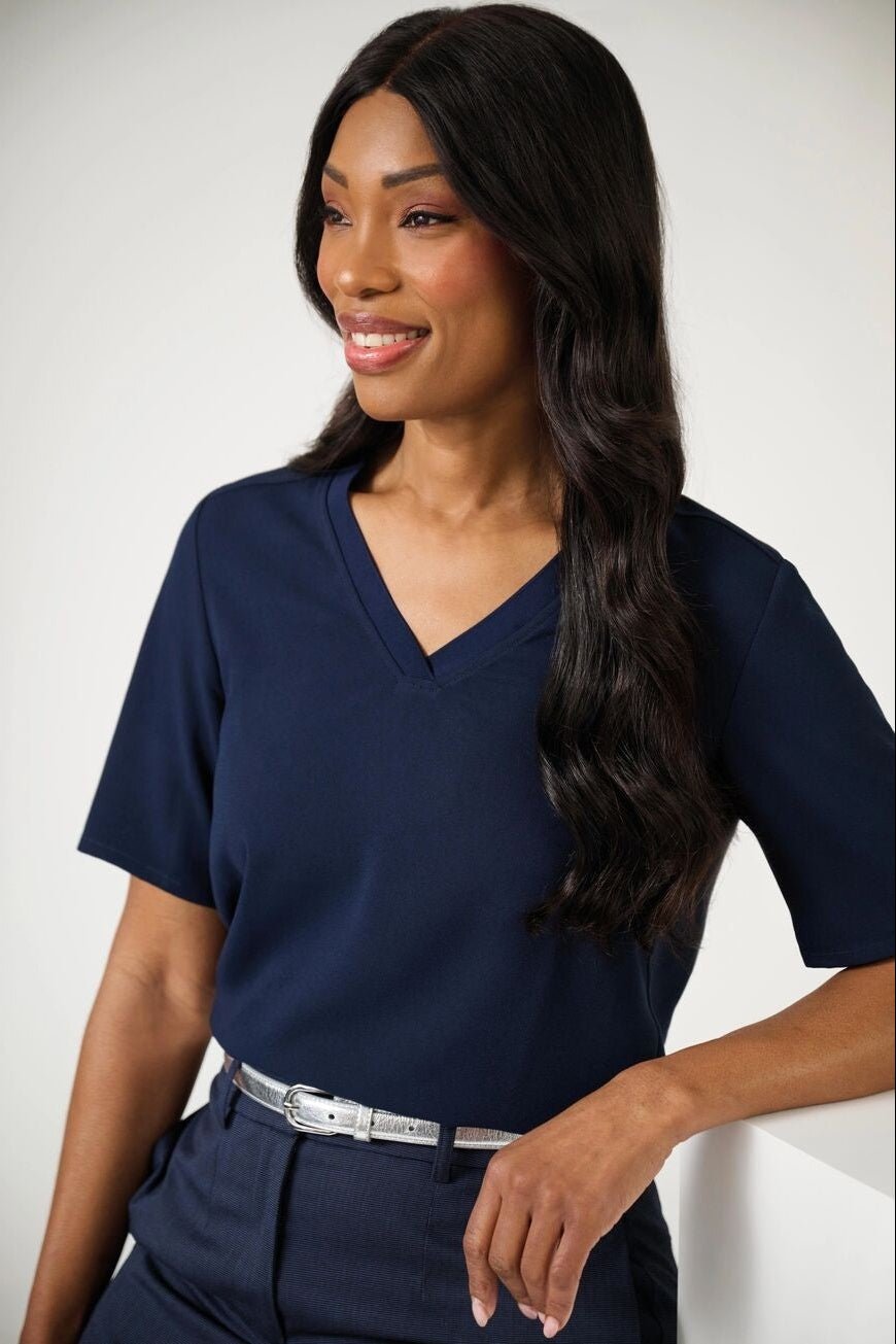 Varenna Blouse Blouses Brook Taverner Navy 6