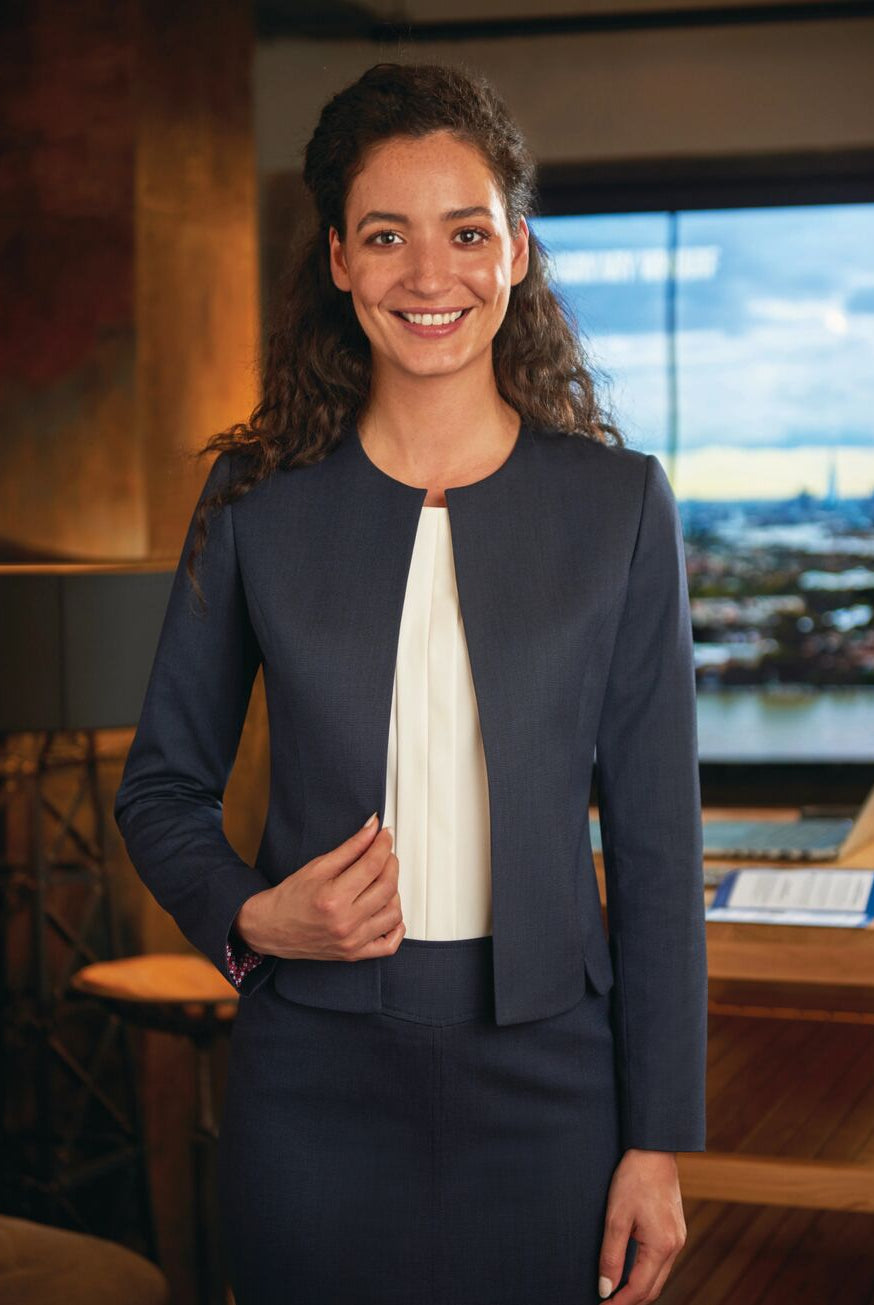 Vega Women's Collarless Suit Jacket Ladies Suit Jacket Brook Taverner