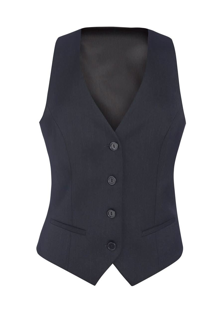 Waldorf Ladies Waistcoat Ladies Waistcoat Brook Taverner Charcoal 6