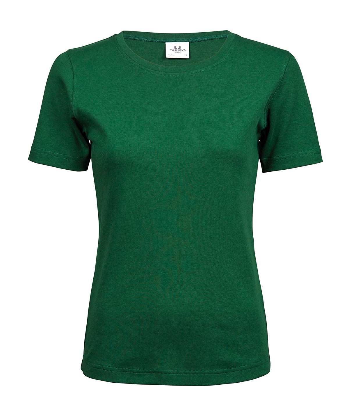 Women’s (580) Organic Cotton Interlock T-Shirt Womens T-Shirts Tee Jays Forest Green S