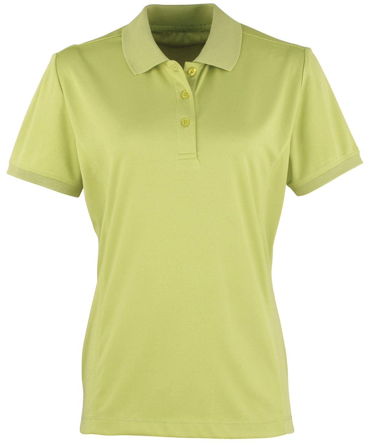 PR616: Ladies Pique Polo Shirt Womens Polos Premier Lime XS