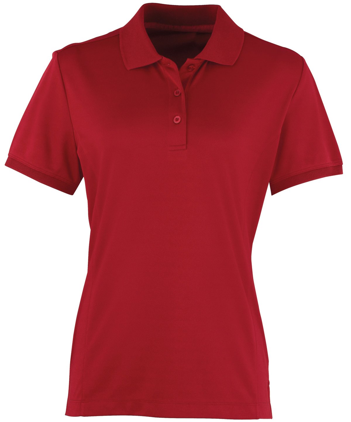 PR616: Ladies Pique Polo Shirt Womens Polos Premier Burgundy XS