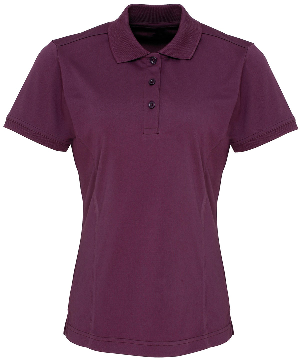 PR616: Ladies Pique Polo Shirt Womens Polos Premier Aubergine XS