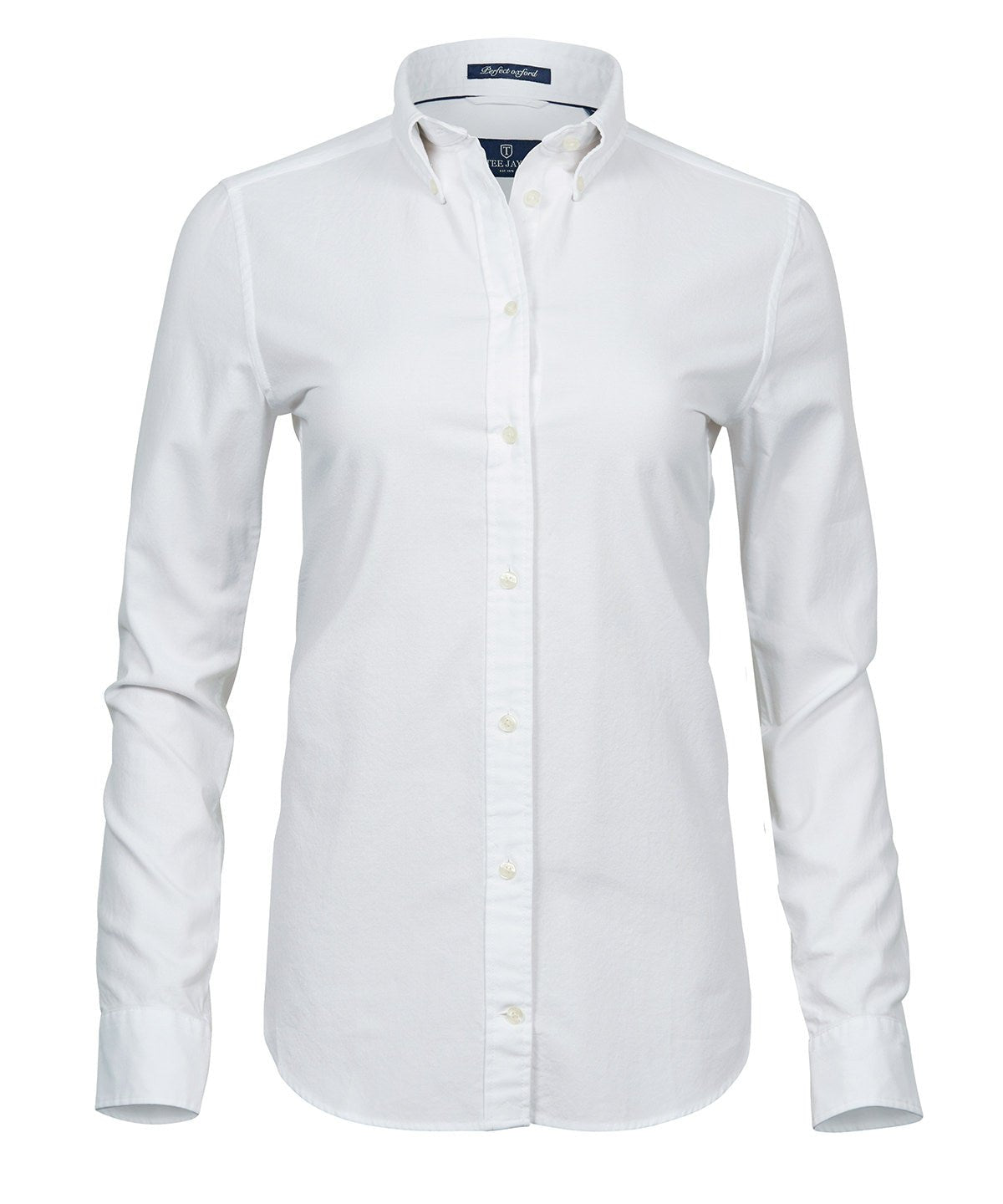 Women’s Perfect Oxford Shirt Womens Long Sleeve Shirts Tee Jays White XS