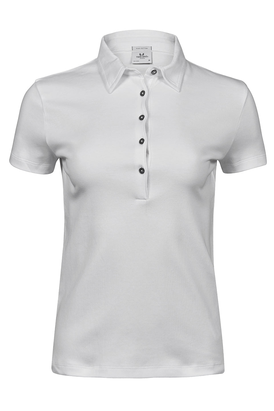 Women’s Pima Cotton Polo Women Polo Shirt Tee Jays White S