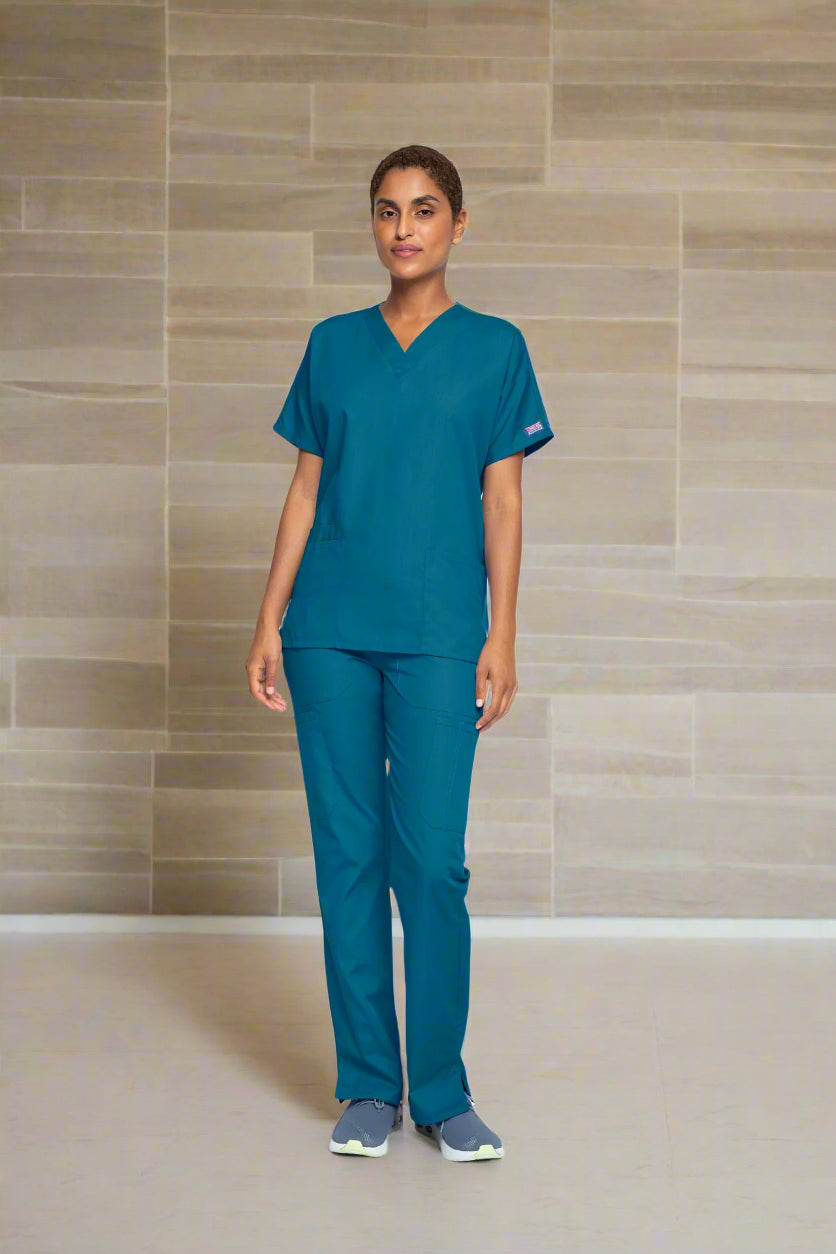 Cherokee Originals 4700 Unisex Scrub Top Unisex Scrub Top Cherokee Originals Caribbean Blue XXS