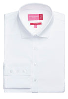 Treviso Ladies Cotton Poplin Blouse Womens Long Sleeve Shirts Brook Taverner White 6