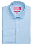 Treviso Ladies Cotton Poplin Blouse Womens Long Sleeve Shirts Brook Taverner Blue 6