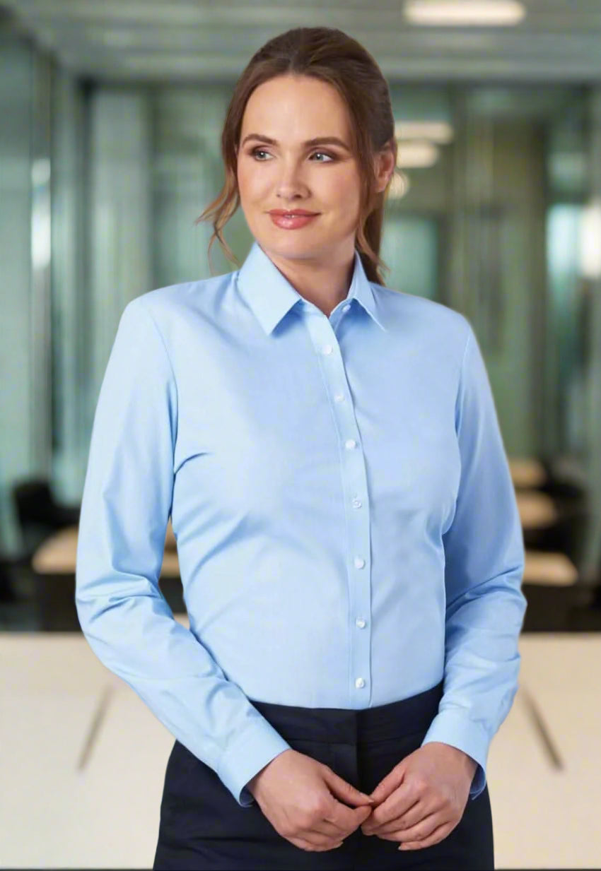 Selene Ladies Shirt Womens Long Sleeve Shirts Brook Taverner Blue 4