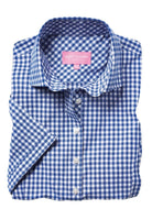 Tulsa Ladies Gingham Shirt Womens Short Sleeve Shirts Brook Taverner