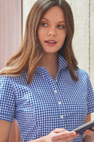 Tulsa Ladies Gingham Shirt Womens Short Sleeve Shirts Brook Taverner