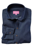 Banff Denim Look Ladies Shirt Womens Long Sleeve Shirts Brook Taverner Denim 6