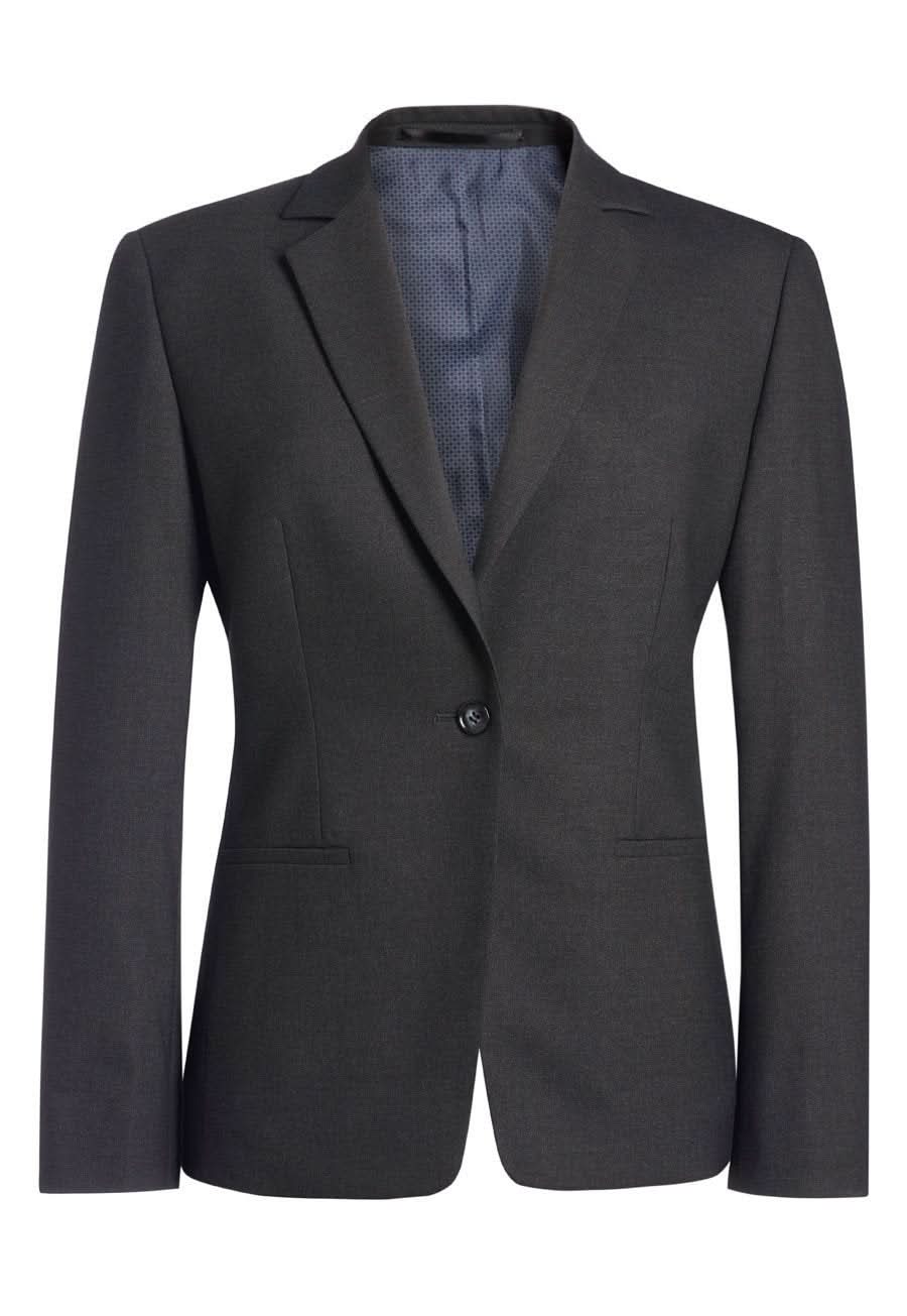 Cannes Ladies Tailored Fit Suit Jacket Ladies Suit Jacket Brook Taverner Charcoal 4 Regular