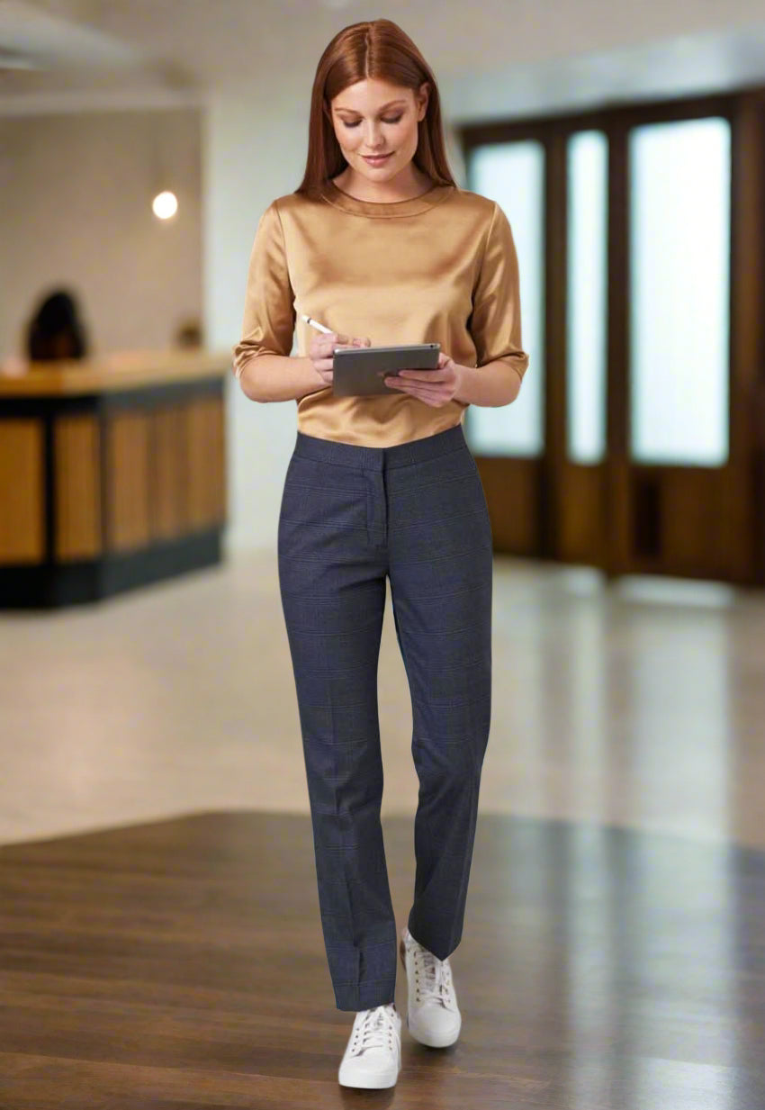 2364: Stella Ladies Check Trouser Ladies Suit Trouser Brook Taverner