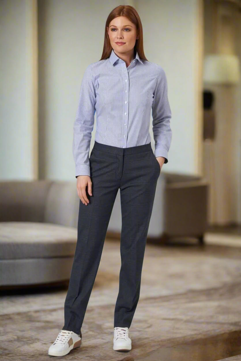 2364: Stella Ladies Check Trouser Ladies Suit Trouser Brook Taverner