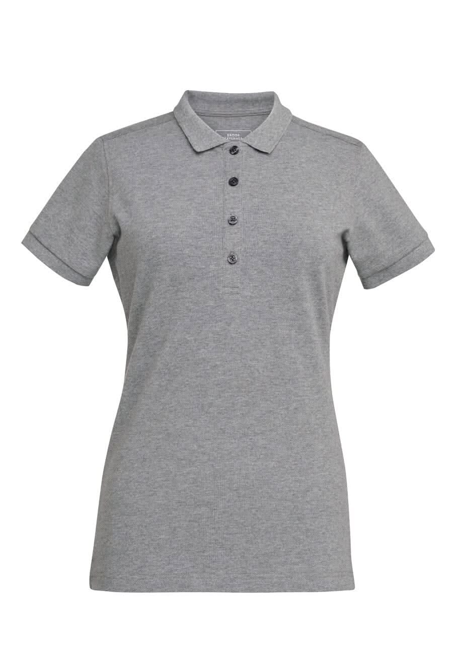 2372: Arlington Ladies Premium Cotton Polo Womens Polos Brook Taverner Grey Marl XS