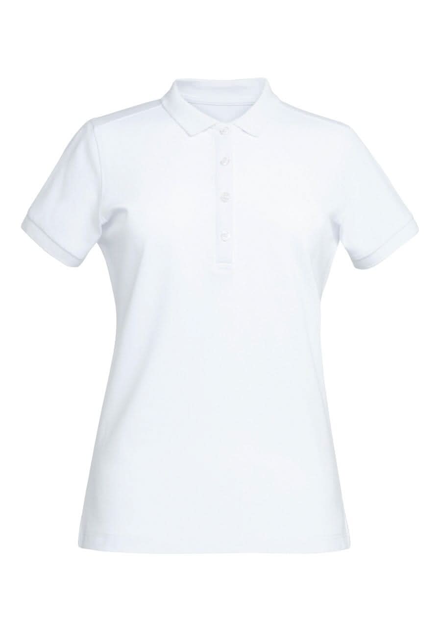 2372: Arlington Ladies Premium Cotton Polo Womens Polos Brook Taverner White XS