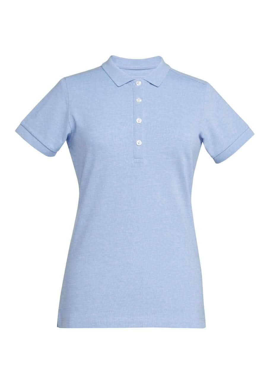 2372: Arlington Ladies Premium Cotton Polo Womens Polos Brook Taverner Sky Marl XS