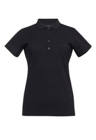 2373: Laurel Ladies Performance Polo Shirt Womens Polos Brook Taverner Black XS