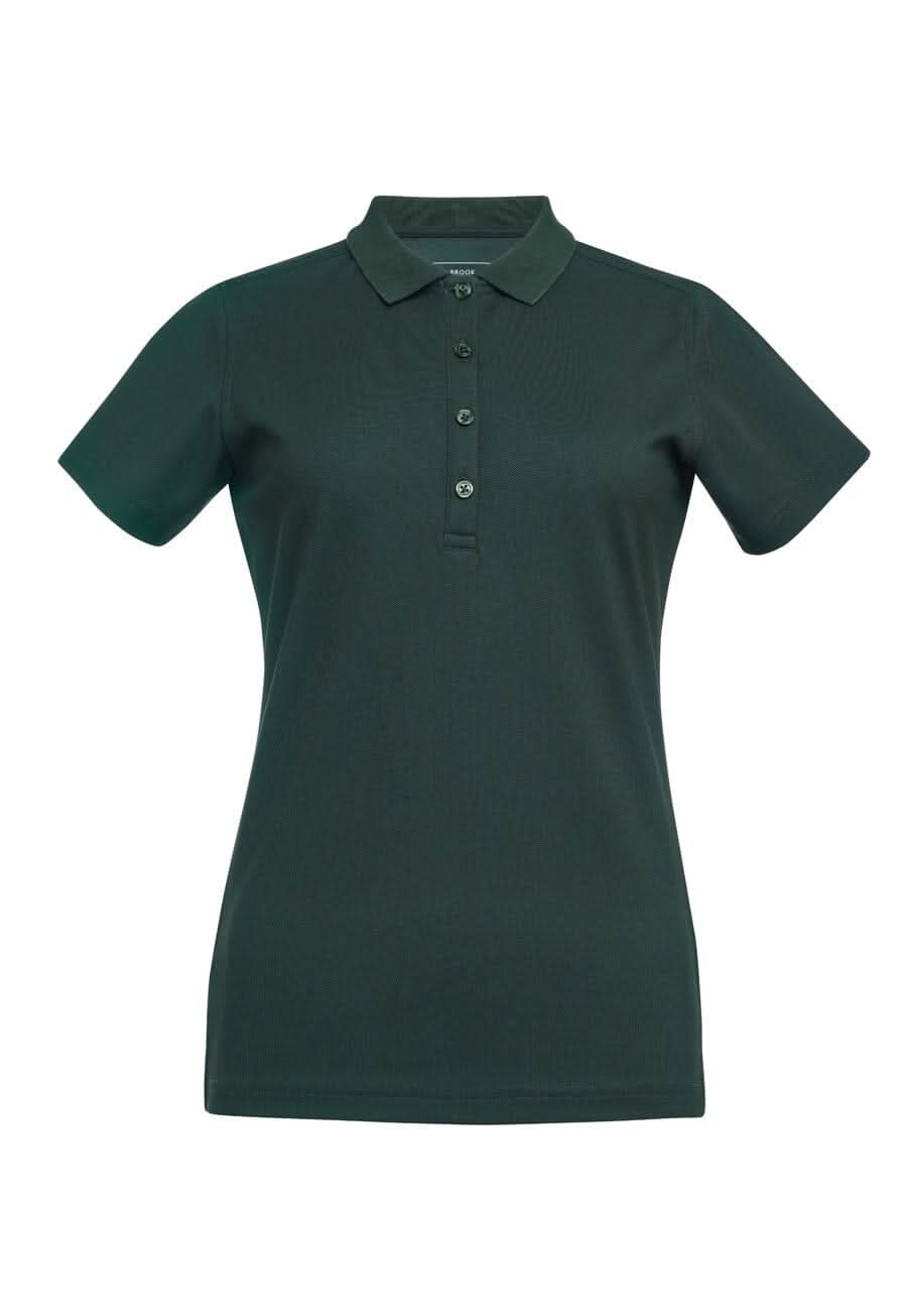 2373: Laurel Ladies Performance Polo Shirt Womens Polos Brook Taverner Bottle Green XS