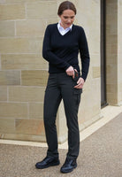 Nantes Ladies Cargo Trousers Ladies Suit Trouser Brook Taverner Charcoal 6 Short (27")