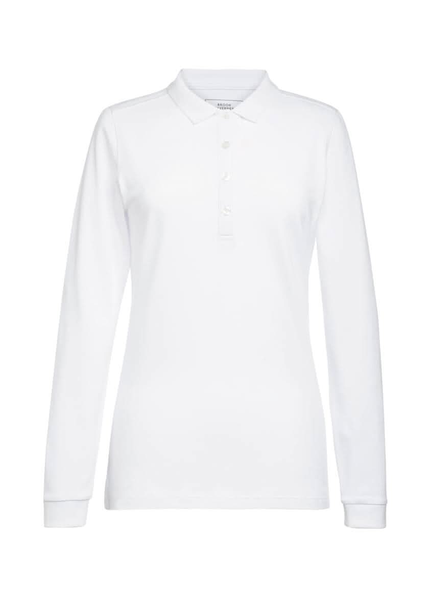 2378: Anna Premium Cotton Ladies Polo Shirt Womens Polos Brook Taverner White XS