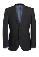 Dijon Tailored Fit Mens Suit Jacket Mens Suit Jacket Brook Taverner Black 34" Regular