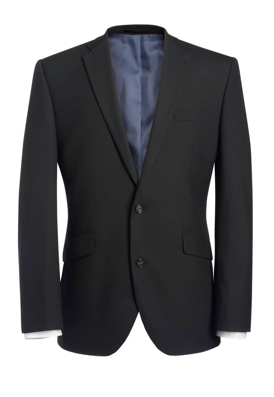 Dijon Tailored Fit Mens Suit Jacket Mens Suit Jacket Brook Taverner Black 34" Regular