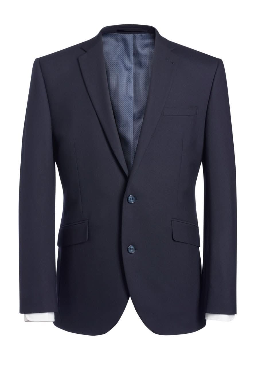 Dijon Tailored Fit Mens Suit Jacket Mens Suit Jacket Brook Taverner Navy 34" Regular