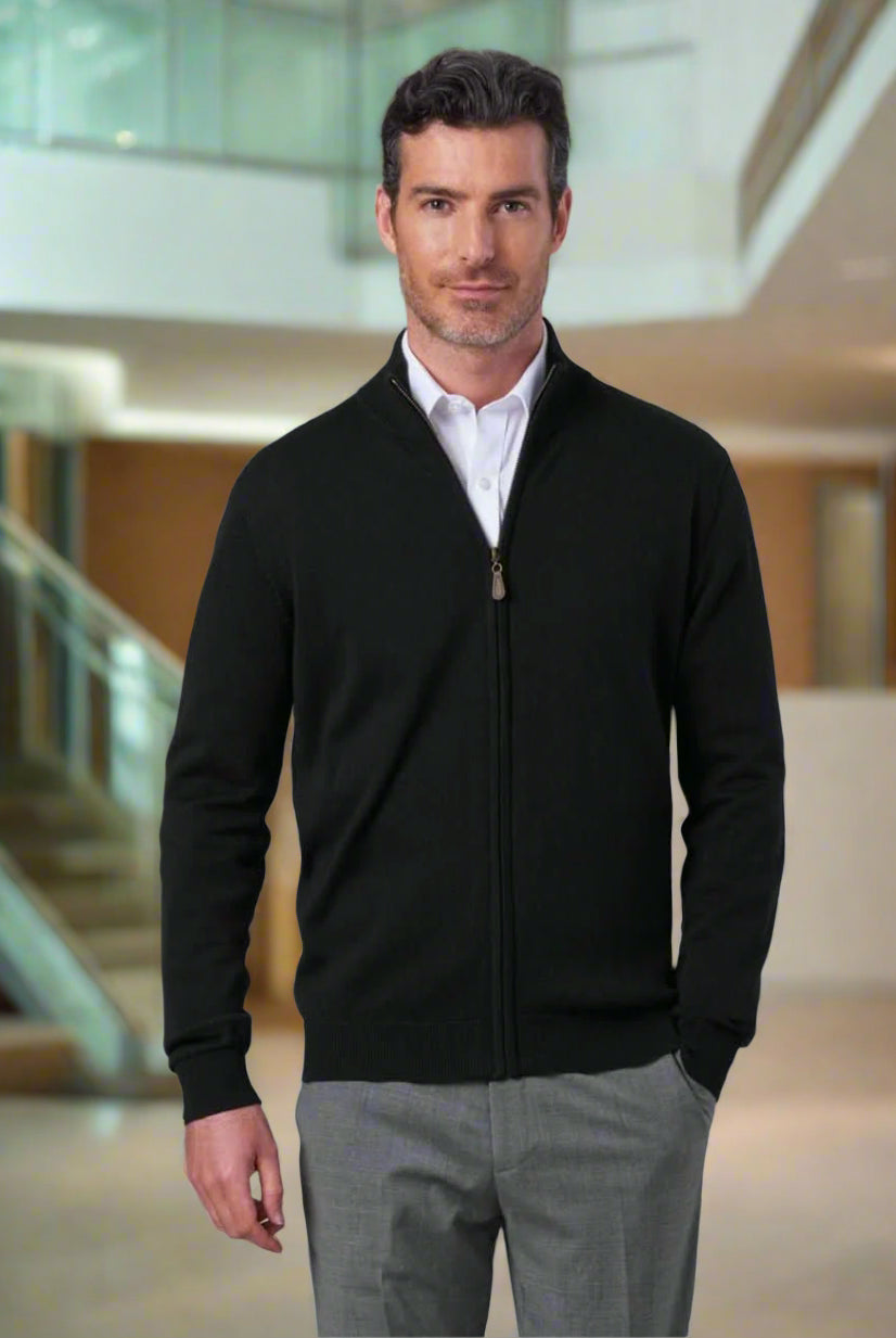 4218: Columbus Full Zip Mens Cardigan Mens Knitwear Brook Taverner