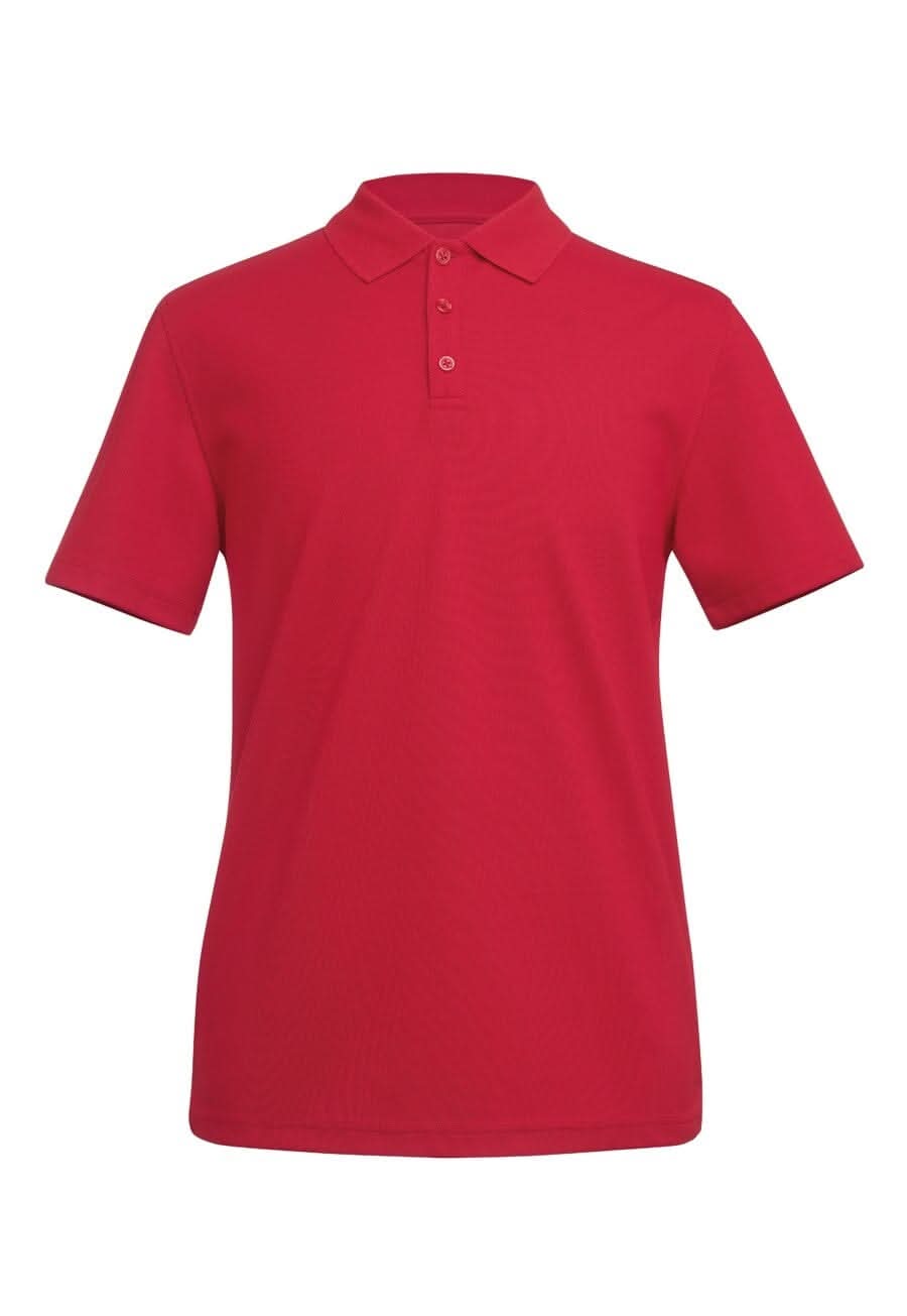 4224: Columbia Performance Mens Polo Shirt Mens Polos Brook Taverner Red XS