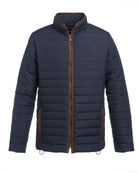 4369: Orlando Mens Quilted Jacket Mens Coats Brook Taverner Navy XS
