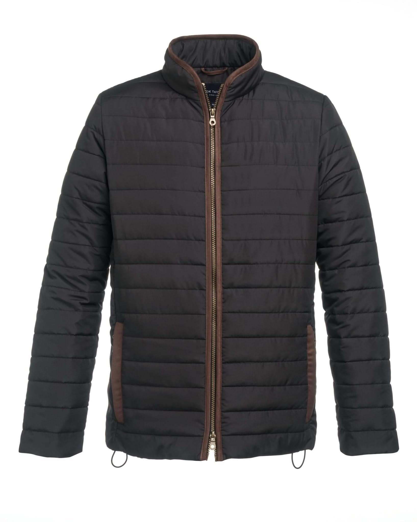 4369: Orlando Mens Quilted Jacket Mens Coats Brook Taverner Black XS