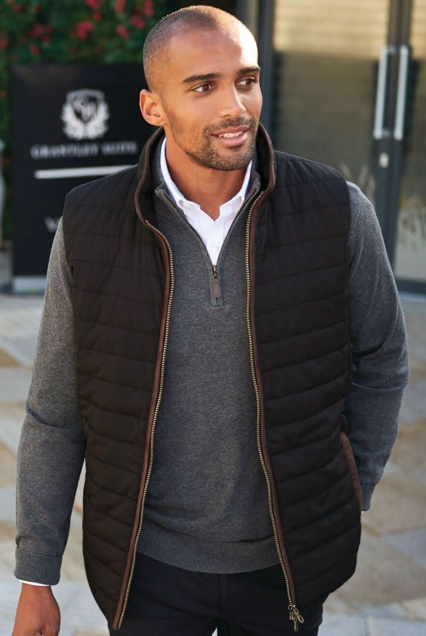 4370: Tampa Quilted Mens Gilet Jacket Mens Bodywarmer Brook Taverner