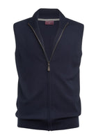 4372: Lincoln Mens Knitted Gilet Mens Knitwear Brook Taverner Navy XS