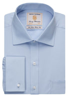 Chester Mens Classic Fit Cotton Shirt Mens Long Sleeve Shirts Brook Taverner Blue 14.5