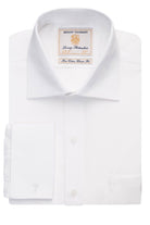 Chester Mens Classic Fit Cotton Shirt Mens Long Sleeve Shirts Brook Taverner White 14.5