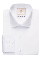 Chelsea Mens Slim Fit Cotton Shirt Mens Long Sleeve Shirts Brook Taverner White 14.5"
