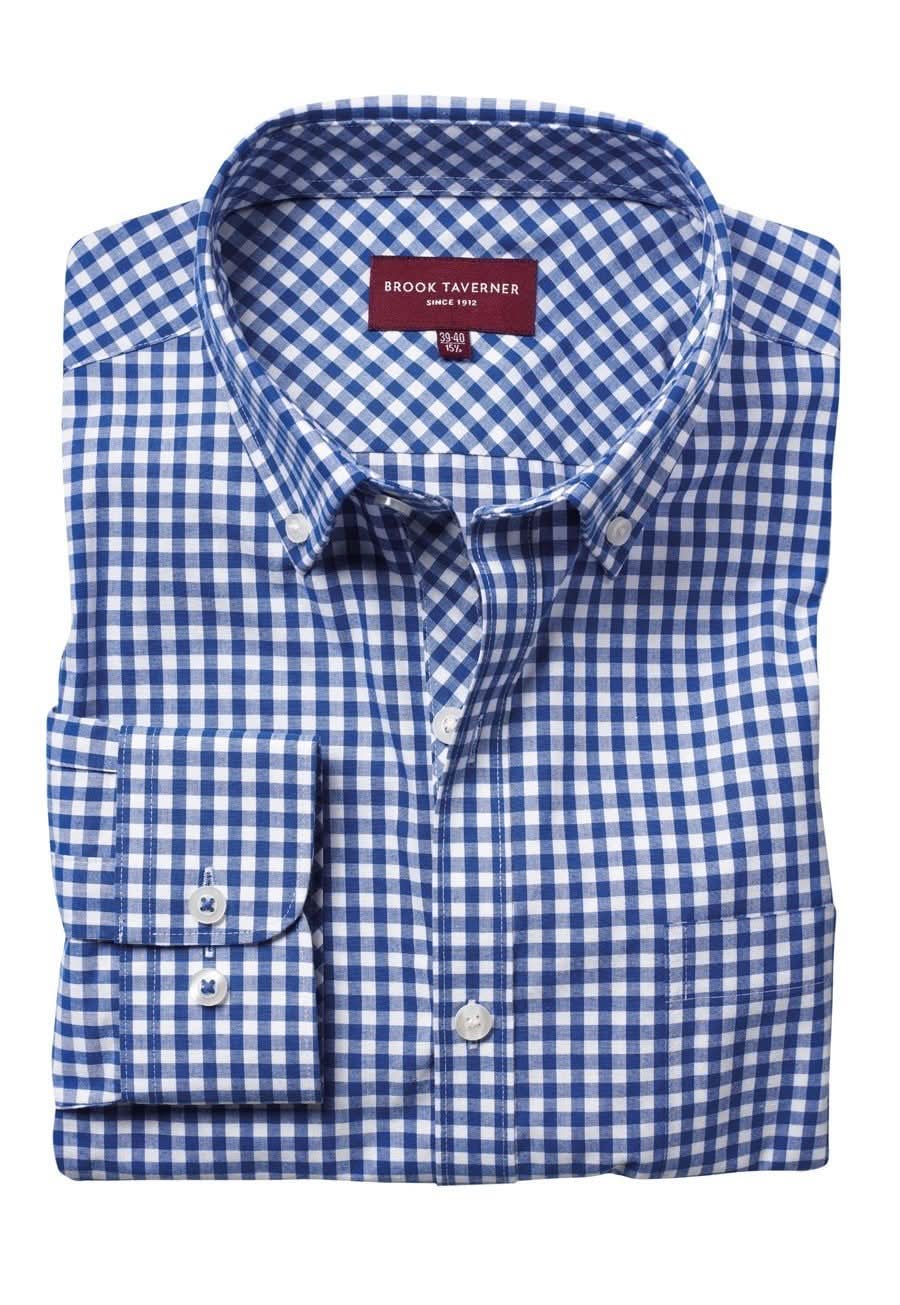 Montana Mens Gingham Shirt Mens Long Sleeve Shirts Brook Taverner