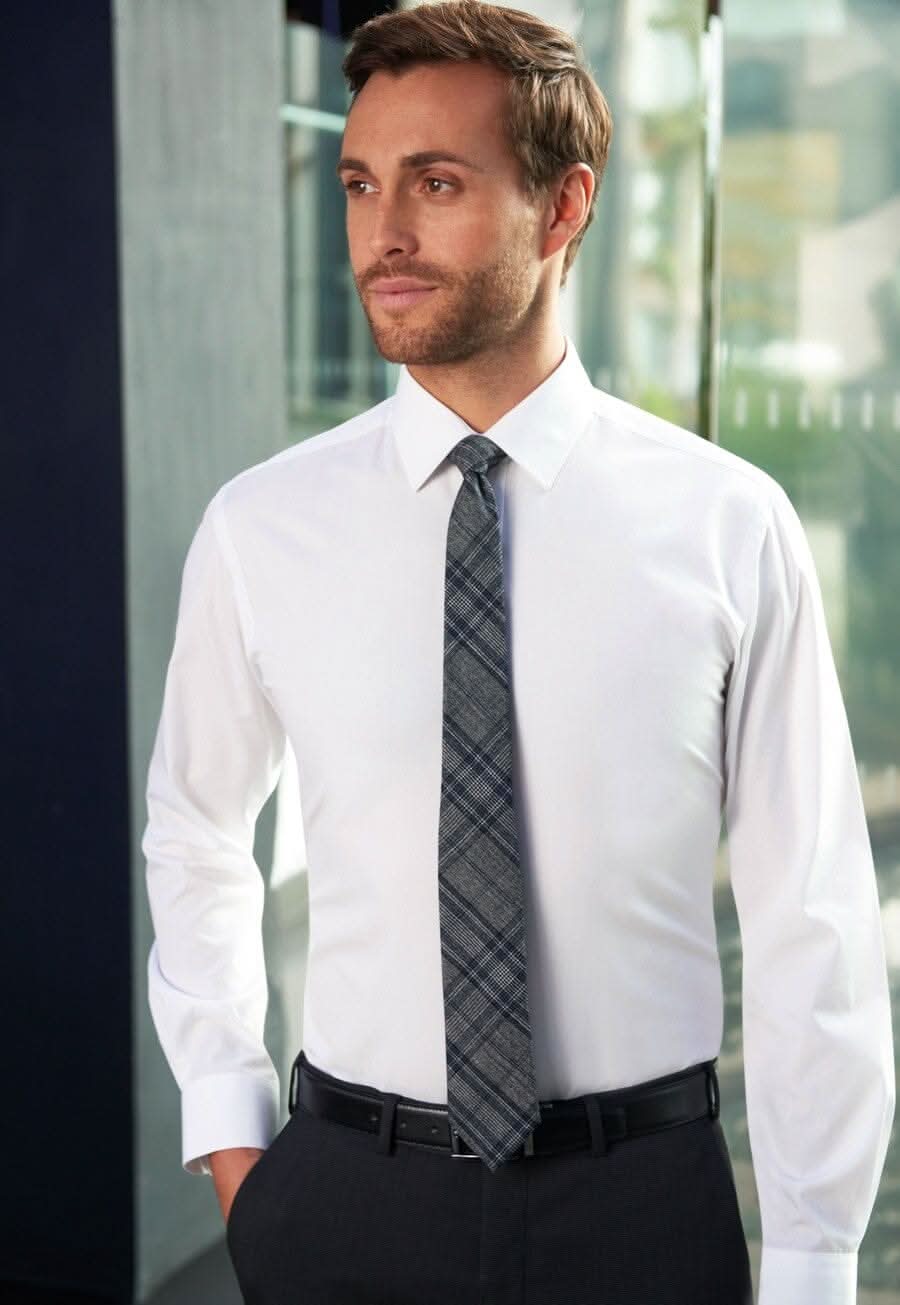 Este Mens Slim Fit Cotton Shirt Mens Long Sleeve Shirts Brook Taverner White 14"