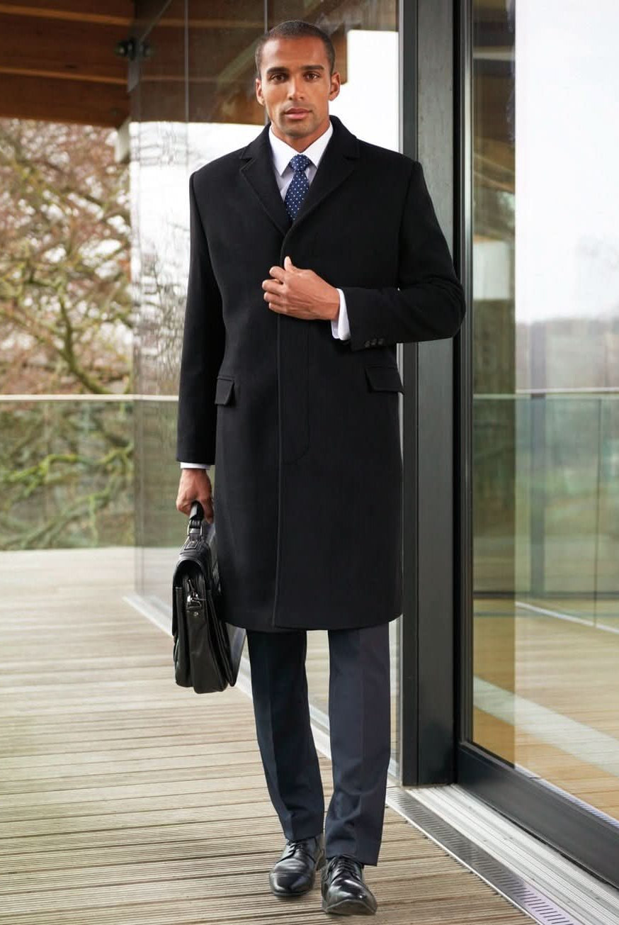 Bond Mens Luxury Overcoat Mens Coats Brook Taverner Grey 36"