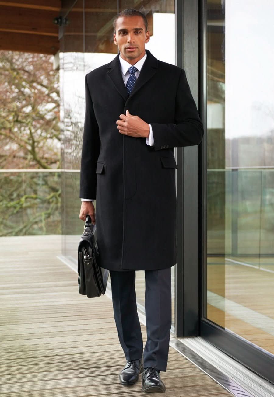 Bond Mens Luxury Overcoat Mens Coats Brook Taverner Grey 36"
