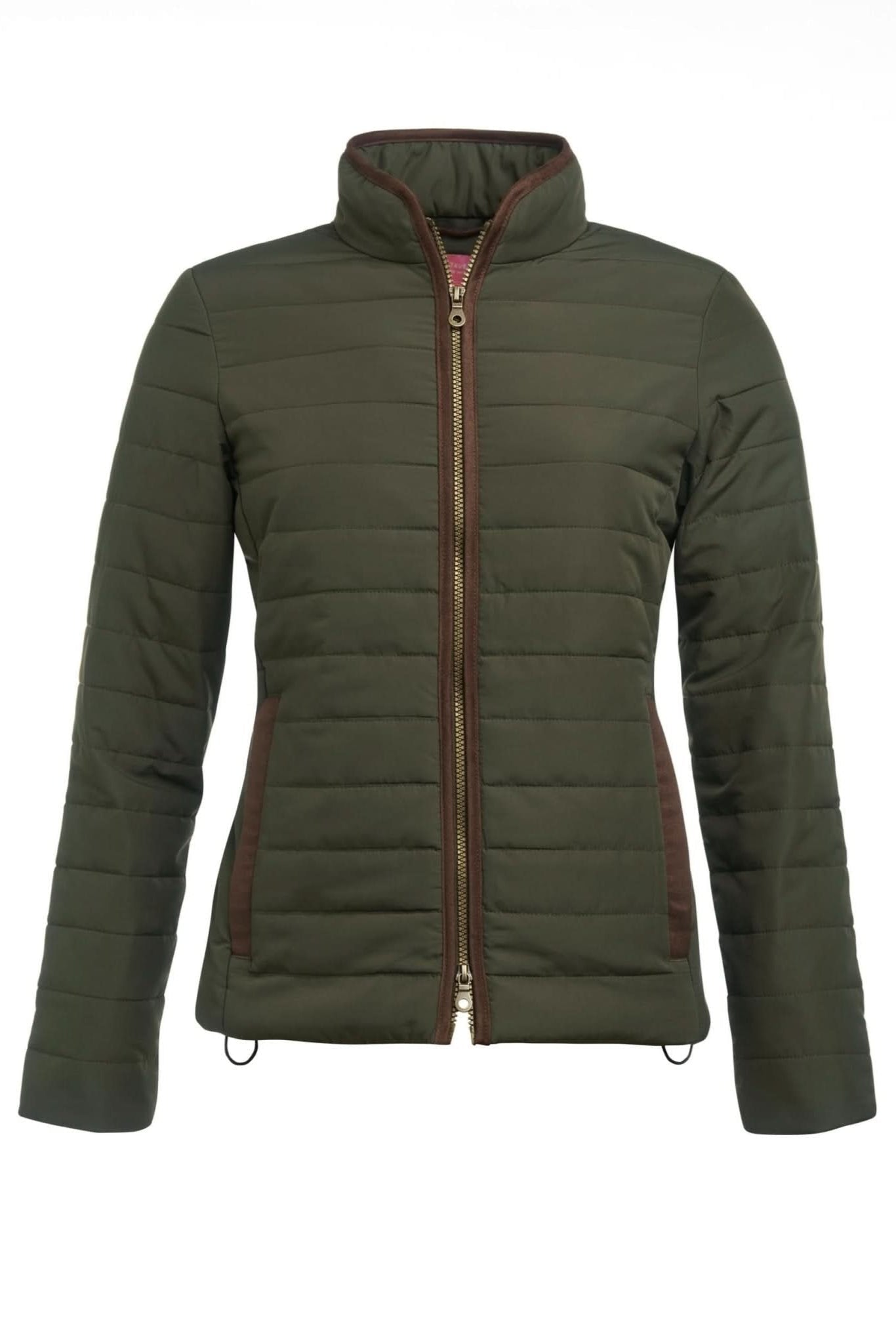 Alma Women's Quilted Jacket Womens Coats Brook Taverner Olive XS