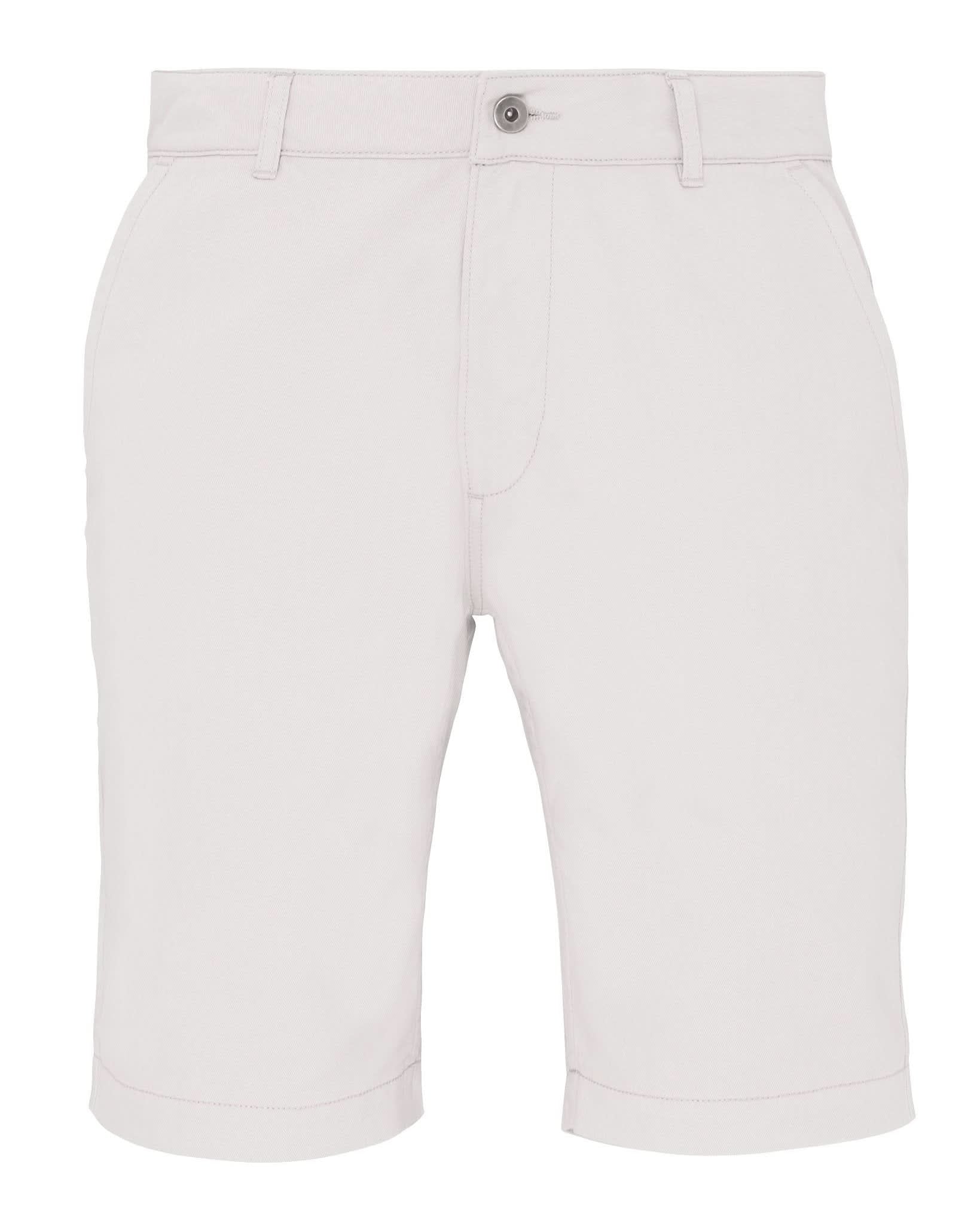 AQ051: Mens Chino Shorts Mens Chinos Asquith & Fox White XS