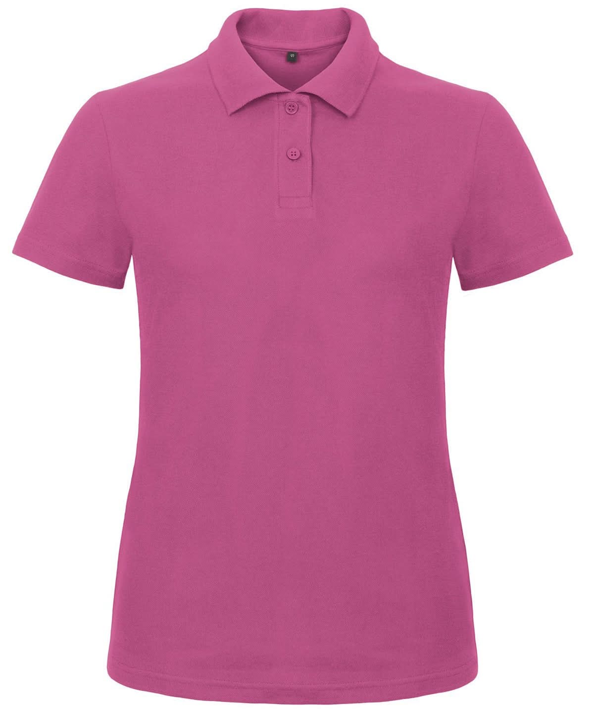 B306F: Womens Piqu Polo Shirt Womens Polos B&C Fuchsia XS
