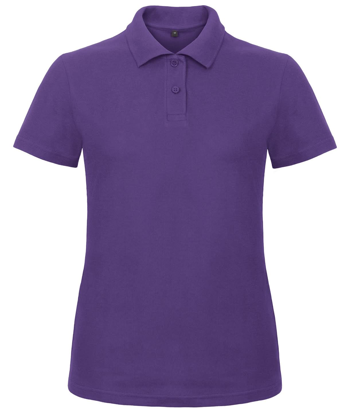 B306F: Womens Piqu Polo Shirt Womens Polos B&C Purple XS