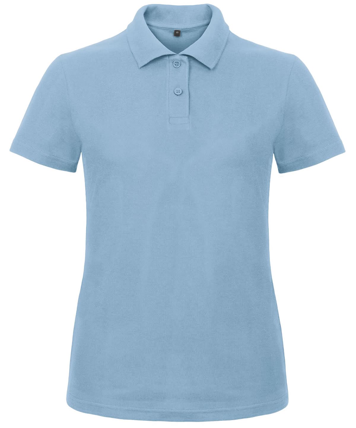 B306F: Womens Piqu Polo Shirt Womens Polos B&C Light Blue XS